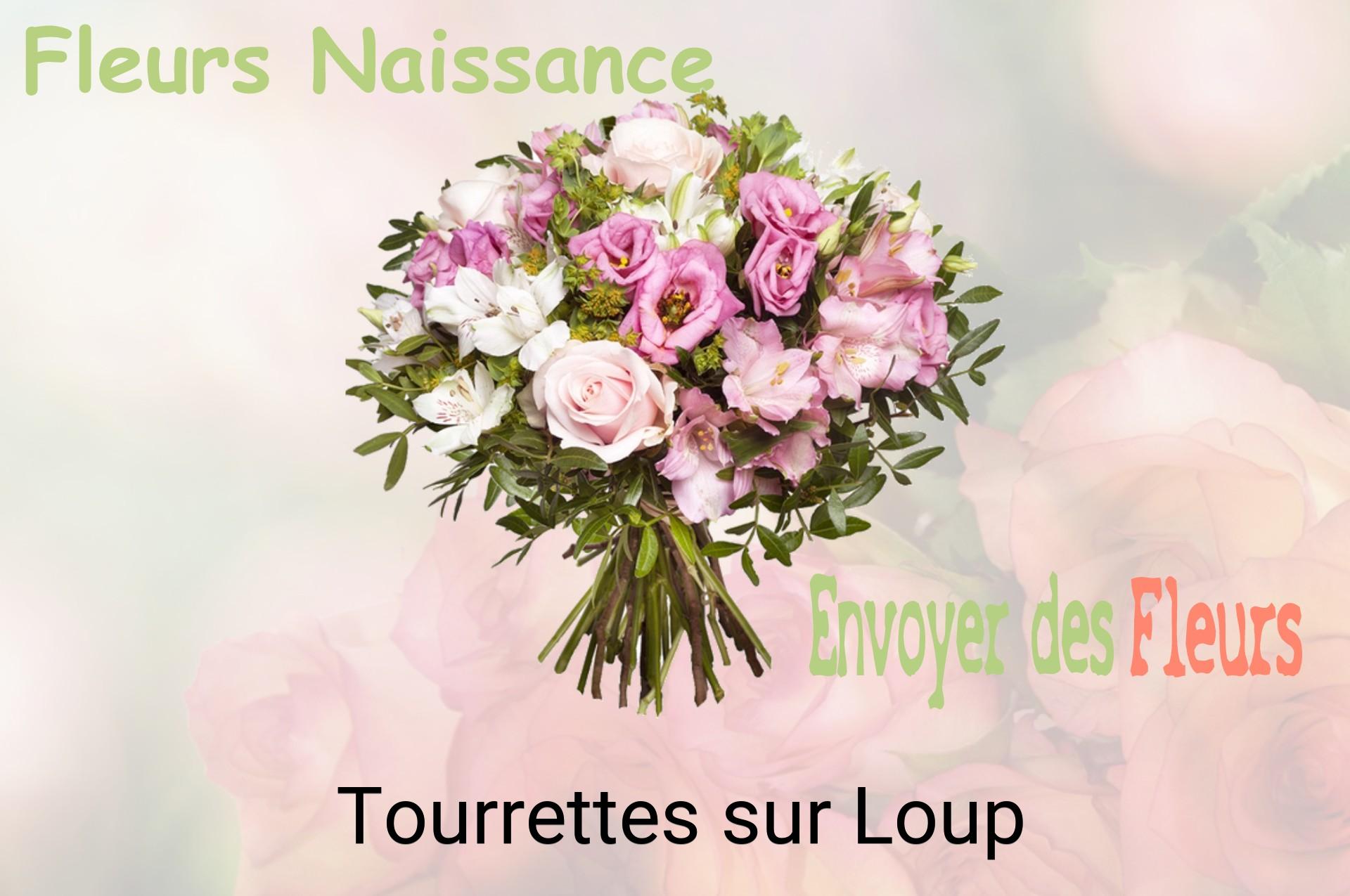 Bouquet de fleurs de naissance livré à Tourrettes-sur-Loup